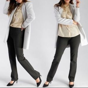 NWOT! Betabrand Classic Dress Yoga Pant, charcoal size Large Petite office